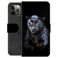 iPhone 12 Pro Max Premijum Futrola-Novčanik - Crni Panter