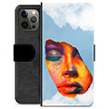 iPhone 12 Pro Max Premijum Futrola-Novčanik - Face Paint