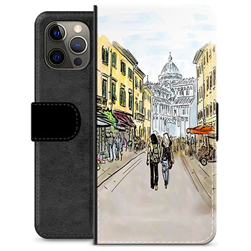 iPhone 12 Pro Max Premijum Futrola-Novčanik - Italijanska Ulica