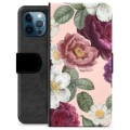 iPhone 12 Pro Premijum Futrola-Novčanik - Romantično Cveće