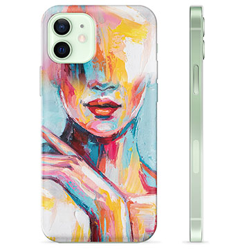 iPhone 12 TPU Maska - Apstraktni Portret