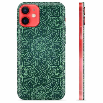 iPhone 12 mini TPU Maska - Zelena Mandala
