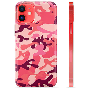 iPhone 12 mini TPU Maska - Pink Kamuflaža