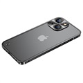 iPhone 13 Metalni Zaštitni Okvir sa Poleđinom od Plastike - Crna