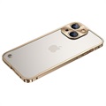 iPhone 13 Metalni Zaštitni Okvir sa Poleđinom od Plastike - Zlatna
