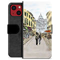 iPhone 13 Mini Premijum Futrola-Novčanik - Italijanska Ulica