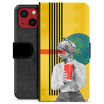 iPhone 13 Mini Premijum Futrola-Novčanik - Retro Art