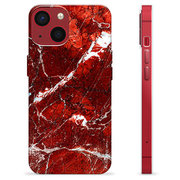 iPhone 13 Mini TPU Maska - Crveni Mermer