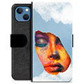 iPhone 13 Premijum Futrola-Novčanik - Face Paint