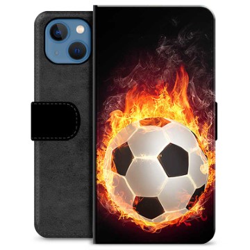 iPhone 13 Premijum Futrola-Novčanik - Fudbalski Plamen