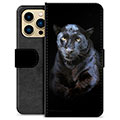 iPhone 13 Pro Max Premijum Futrola-Novčanik - Crni Panter