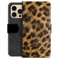 iPhone 13 Pro Max Premijum Futrola-Novčanik - Leopard