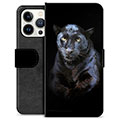 iPhone 13 Pro Premijum Futrola-Novčanik - Crni Panter