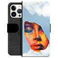 iPhone 13 Pro Premijum Futrola-Novčanik - Face Paint