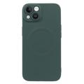 iPhone 13 Silicone Cover with Camera Protector - MagSafe Compatible - Green