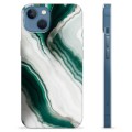 iPhone 13 TPU Maska - Smaragdni Mermerni