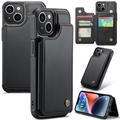 iPhone 14 Plus Caseme C22 Case RFID Card Wallet - Black