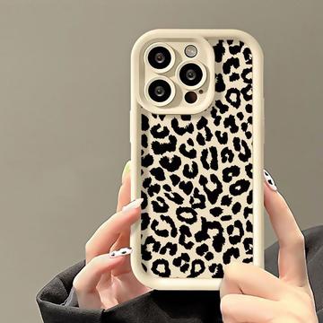 iPhone 14 Pro Leopard Print TPU Case - White
