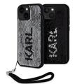 iPhone 15 Karl Lagerfeld Reversible Sequins Maska - Crna / Srebrna