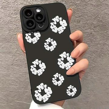 iPhone 15 Pro Max Cotton Wreath TPU Case - Black