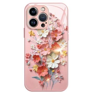 iPhone 15 Pro Max Flower Bouquet Hybrid Case - Pink