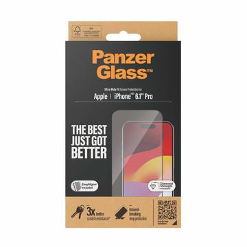 iPhone 15 Pro PanzerGlass Ultra-Wide Fit EasyAligner Zaštitno Staklo - Crne Ivice