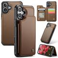 iPhone 16 Caseme C22 Case RFID Card Wallet - Brown