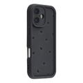 iPhone 16 Heart Pattern Shockproof TPU Case with Raised Edges