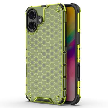 iPhone 16 Honeycomb Armored Hibridna Maska - Zelena
