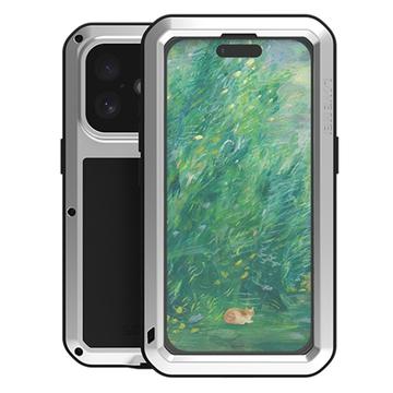 iPhone 16 Love Mei Powerful Hibridna Maska - Srebrna