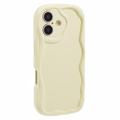 iPhone 16 Plus Candy Color Wavy TPU Case - Yellow