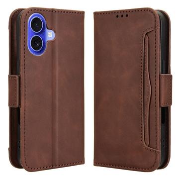 iPhone 16 Plus Cardholder Wallet Case - Brown