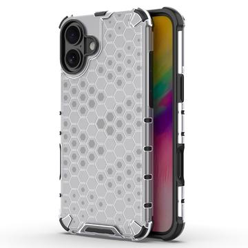 iPhone 16 Plus Honeycomb Armored Hibridna Maska - Siva