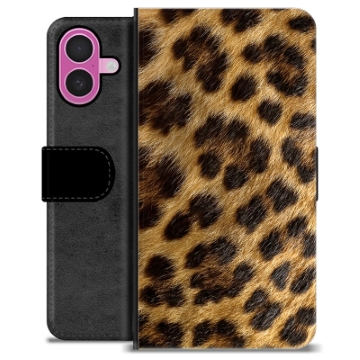 iPhone 16 Plus Premijum Futrola-Novčanik - Leopard
