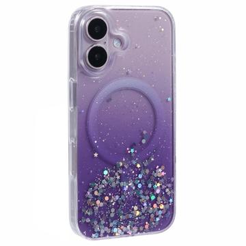 iPhone 16 Plus Sparkle Glow MagSafe Case - Purple