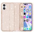 iPhone 16 Plus Stylish Glitter Series Hibridna Maska - Zlatna