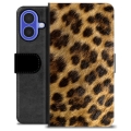 iPhone 16 Premijum Futrola-Novčanik - Leopard
