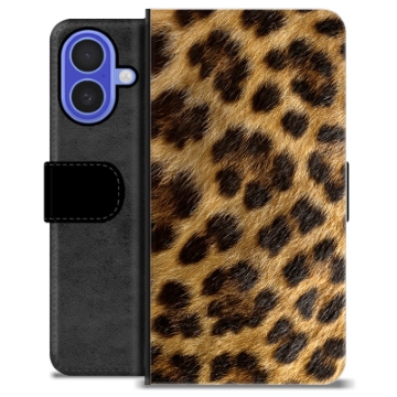 iPhone 16 Premijum Futrola-Novčanik - Leopard