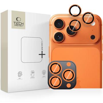 iPhone 16 Pro/16 Pro Max/17 Pro/17 Pro Max Tech-Protect Cam Ring Fit+ Camera Lens - Orange