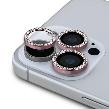 iPhone 16 Pro/16 Pro Max Guess Fixed Glitter Camera Lens Protector