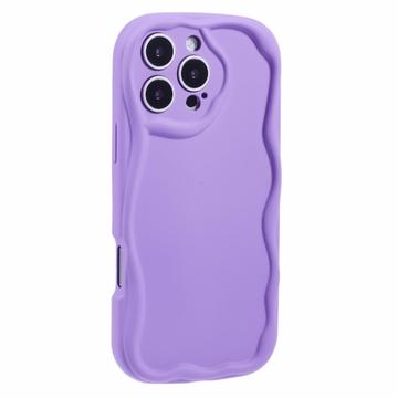 iPhone 16 Pro Max Candy Color Wavy TPU Case - Purple