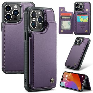 iPhone 16 Pro Max Caseme C22 Case RFID Card Wallet - Purple
