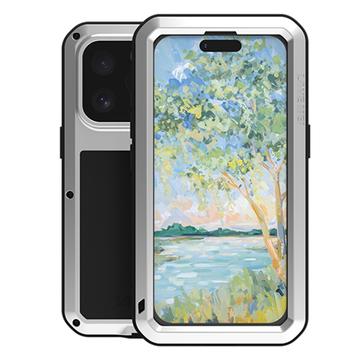 iPhone 16 Pro Max Love Mei Powerful Hibridna Maska - Srebrna