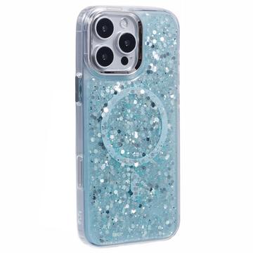 iPhone 16 Pro Max MagSafe-Compatible Glitter Sequin Epoxy Case - Light Green