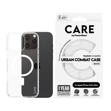 iPhone 16 Pro Max PanzerGlass Care Transparent Urban Combat Case - MagSafe Compatible - White