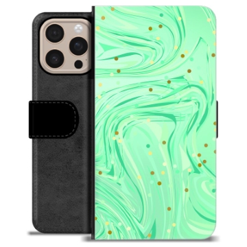 iPhone 16 Pro Max Premijum Futrola-Novčanik - Zelena Menta