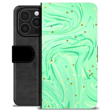 iPhone 16 Pro Premijum Futrola-Novčanik - Zelena Menta