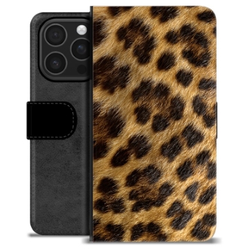 iPhone 16 Pro Premijum Futrola-Novčanik - Leopard