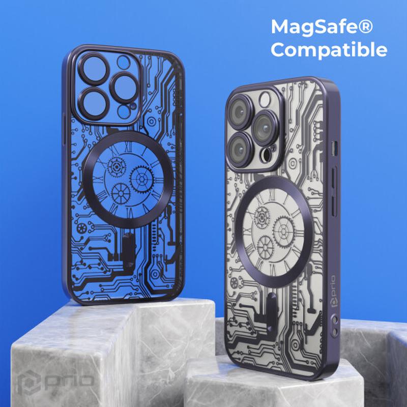 iPhone 16 Pro Prio Elegant Mag Case w. Camera Lens Protector Black