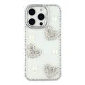 iPhone 16 Pro Sparkling Love and Pearl Hybrid Case